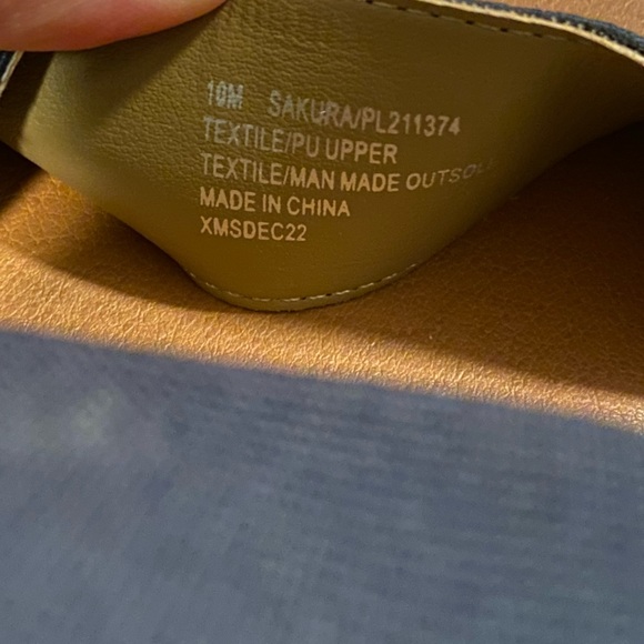 Tommy Bahama navy blue Sakura espadrille elastic wedge sandal heels size 10M - Picture 8 of 8